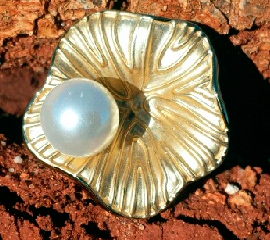 anillo perla